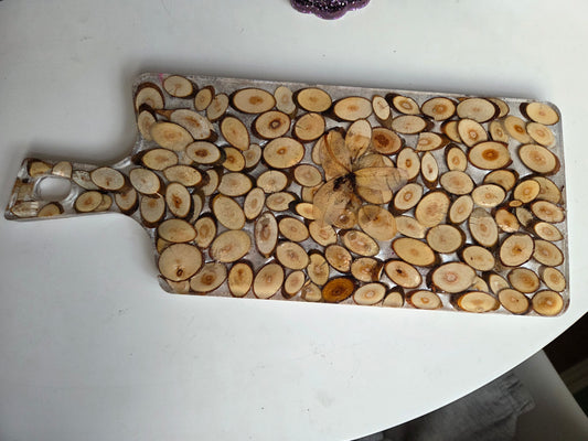 Log Cabin Charcuterie Board.
