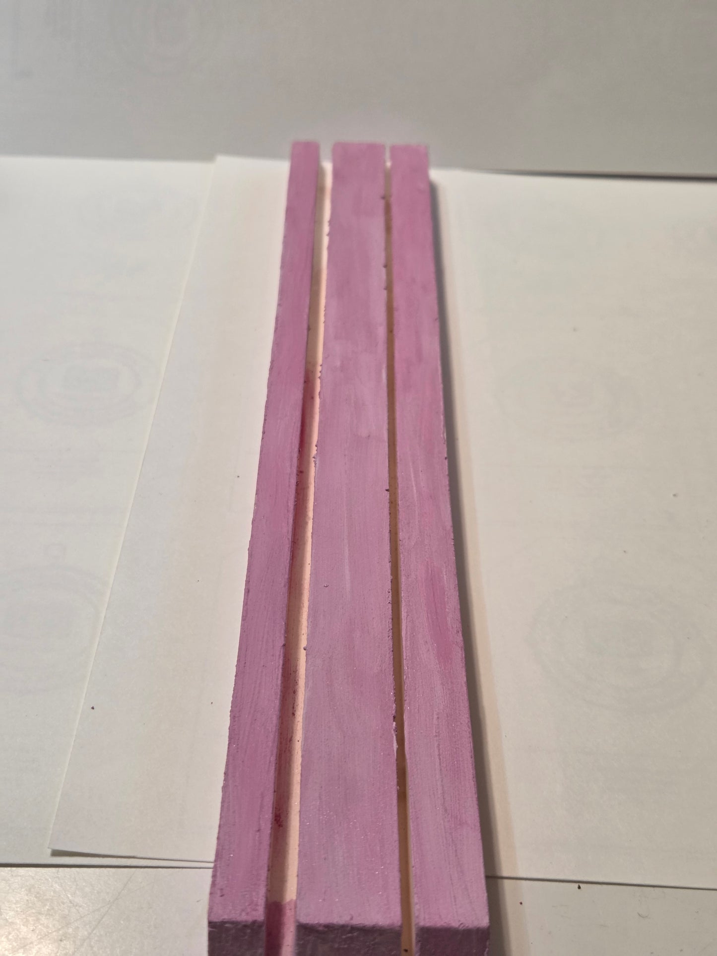 Ceramic resin display stand.