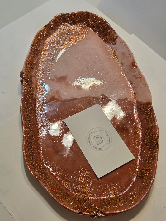 Ceramic Resin Earth Wave Tray